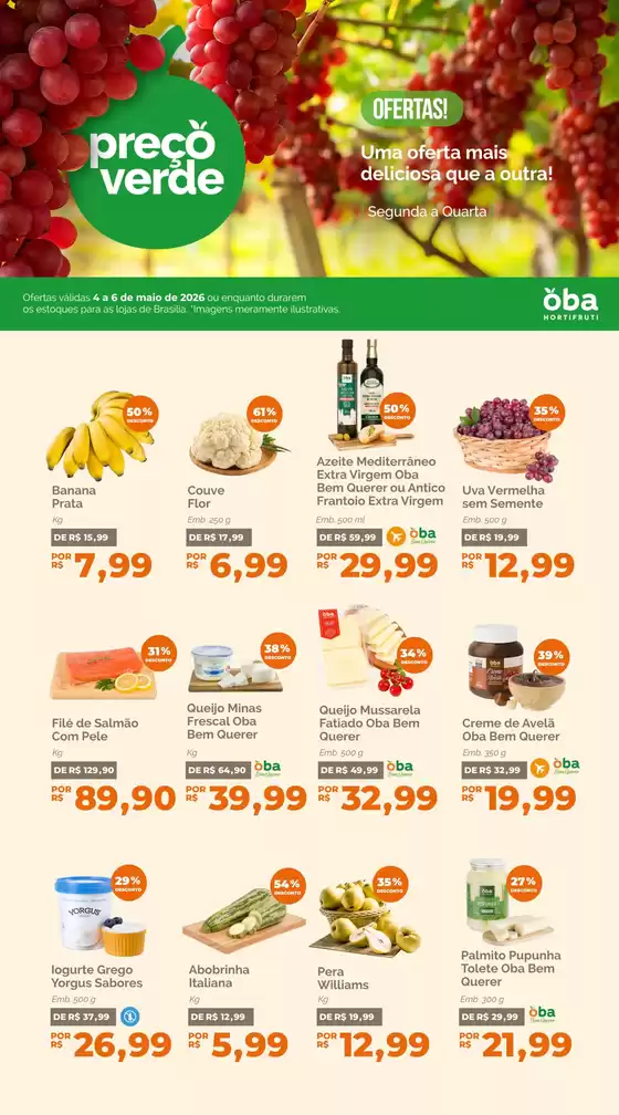 Catálogo Oba Hortifruti | Ofertas exclusivas para nossos clientes | 2026-05-04T00:00:00.000Z - 2026-05-06T00:00:00.000Z