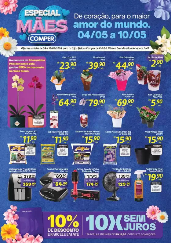 Catálogo Comper | Especial Dia das Mães | 2026-05-04T00:00:00.000Z - 2026-05-10T00:00:00.000Z