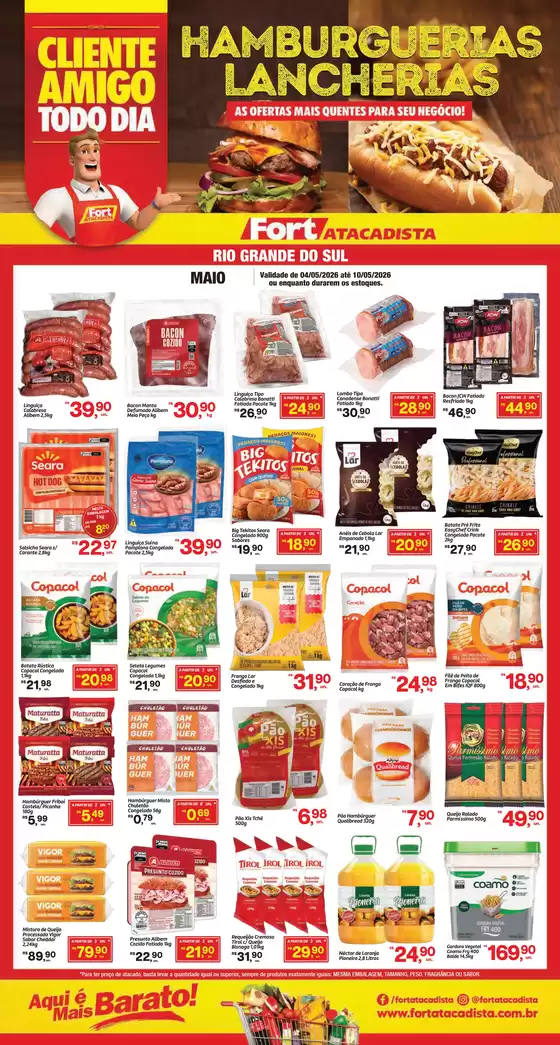 Catálogo Fort Atacadista | RS Fort Food Hamburgueria Lancheria 04 a 10 MAI 26 Final | 2026-05-04T00:00:00.000Z - 2026-05-10T00:00:00.000Z