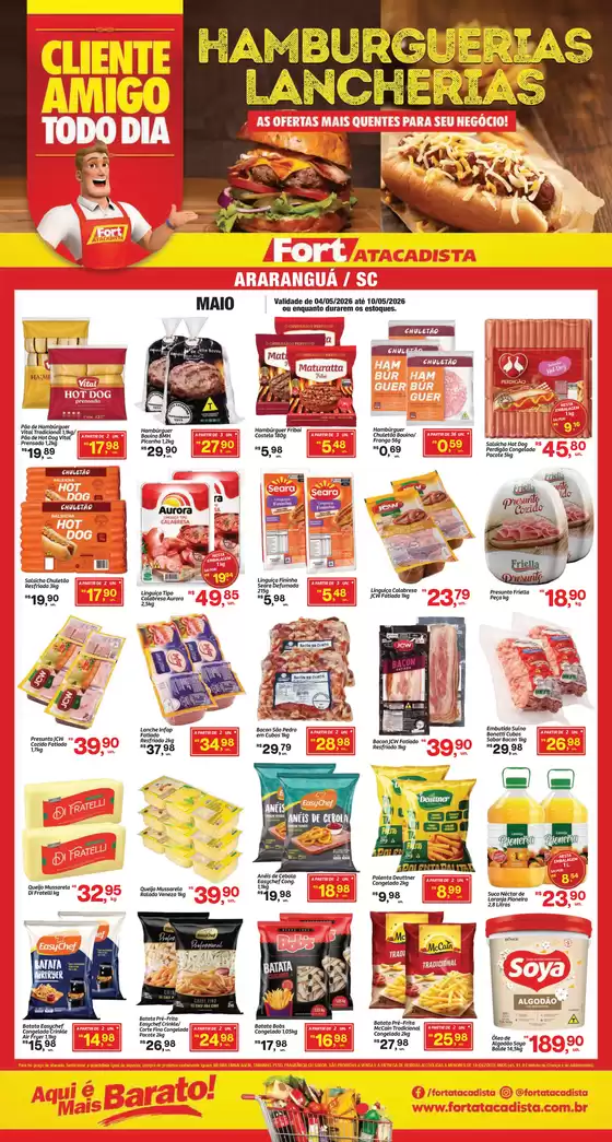 Catálogo Fort Atacadista | SC Fort FOOD Hamburgueria 04 a 10 MAI 26 Ararangua | 2026-05-04T00:00:00.000Z - 2026-05-10T00:00:00.000Z