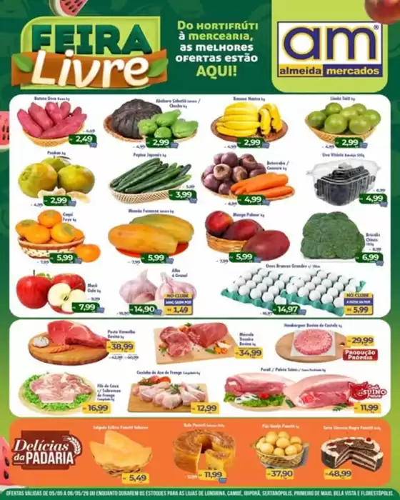Catálogo Almeida Mercados | Feira Livre  | 2026-05-05T00:00:00.000Z - 2026-05-06T00:00:00.000Z