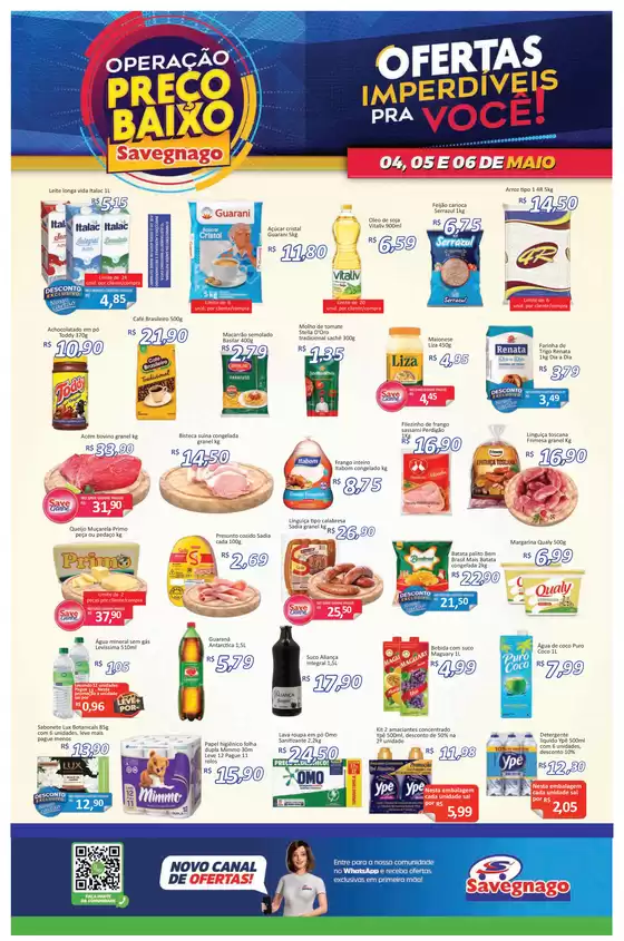 Catálogo Supermercado Savegnago | Ofertas do Savegnago Bebedouro | 2026-05-04T00:00:00.000Z - 2026-05-06T00:00:00.000Z