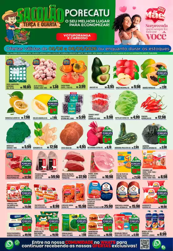Catálogo Supermercado Porecatu | Tabloide De Ofertasvotuporanga E Cardoso | 2026-05-05T00:00:00.000Z - 2026-05-06T00:00:00.000Z