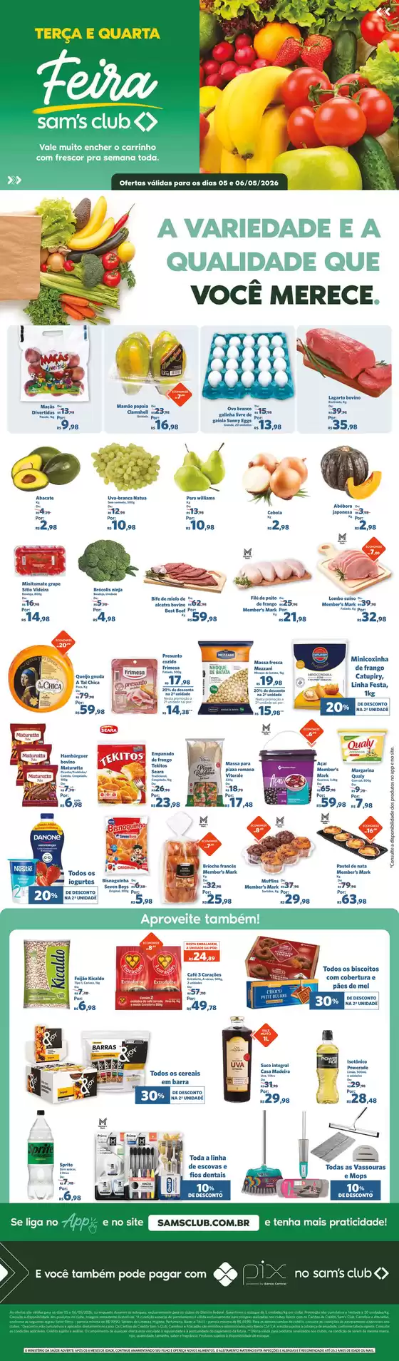 Catálogo Sam's Club | OFERTAS FEIRA | 2026-05-05T00:00:00.000Z - 2026-05-06T00:00:00.000Z