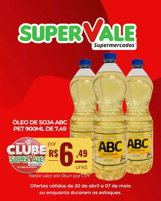 Catálogo Super Vale Supermercados em Ibiporã | Encarte Super Vale Supermercados | 2026-04-30T00:00:00.000Z - 2026-05-07T00:00:00.000Z