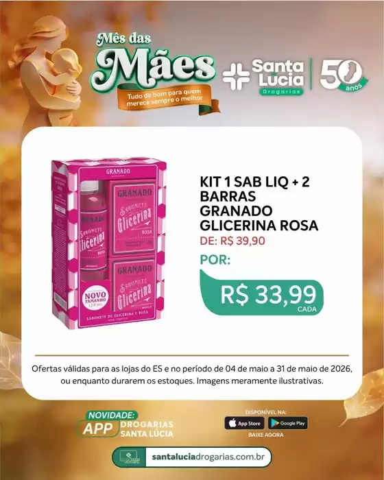 Catálogo Farmácia Santa Lúcia | Descontos e promoções | 2026-05-04T00:00:00.000Z - 2026-05-31T00:00:00.000Z