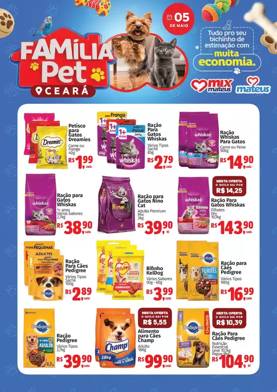 Catálogo Supermercados Mateus | Familia Pet | 2026-05-04T00:00:00.000Z - 2026-05-05T00:00:00.000Z