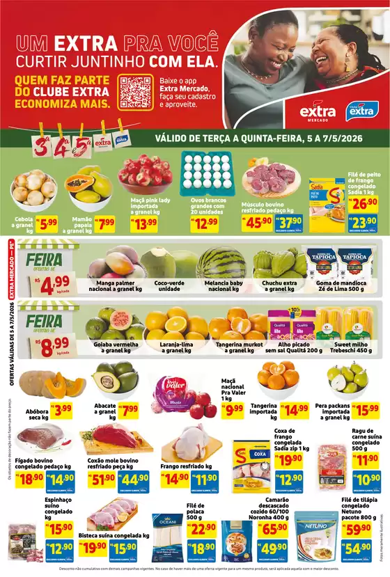 Catálogo Mercado Extra | Pechinchas e ofertas atuais | 2026-05-05T00:00:00.000Z - 2026-05-07T00:00:00.000Z