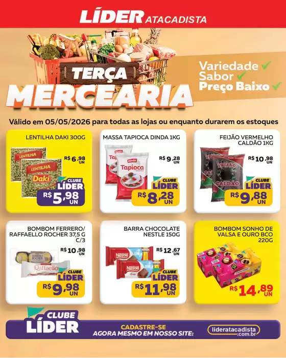 Catálogo Líder Atacadista | TERÇA DA MERCEARIA | 2026-05-05T00:00:00.000Z - 2026-05-05T00:00:00.000Z