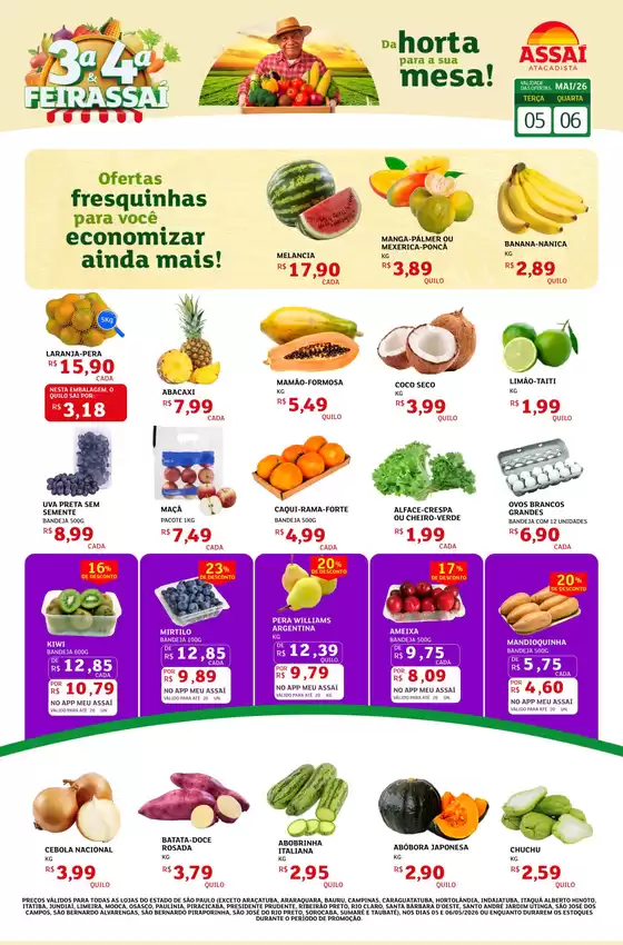 Catálogo Assaí Atacadista | Encarte Assaí Atacadista 46478-758 | 2026-05-05T00:00:00.000Z - 2026-05-06T00:00:00.000Z