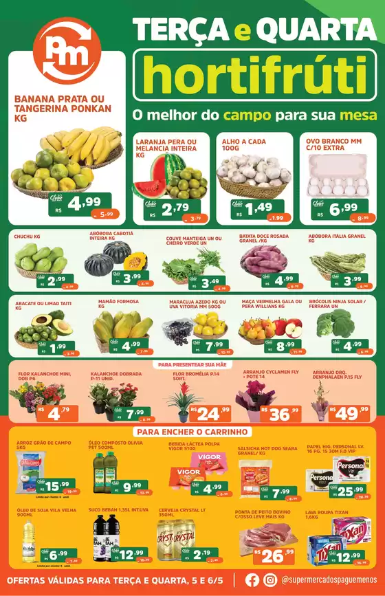 Catálogo Supermercados Pague Menos | Tabloide flv c2 digital2 | 2026-05-05T00:00:00.000Z - 2026-05-06T00:00:00.000Z