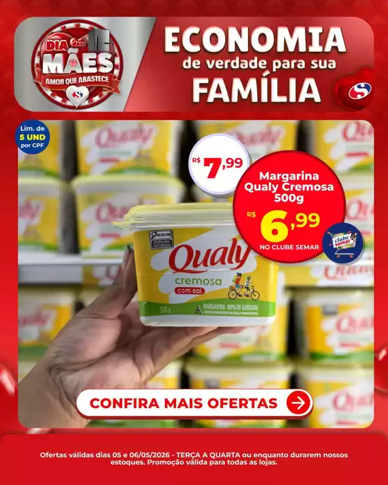 Catálogo Semar Supermercado | Grandes descontos em produtos selecionados | 2026-05-05T00:00:00.000Z - 2026-05-06T00:00:00.000Z