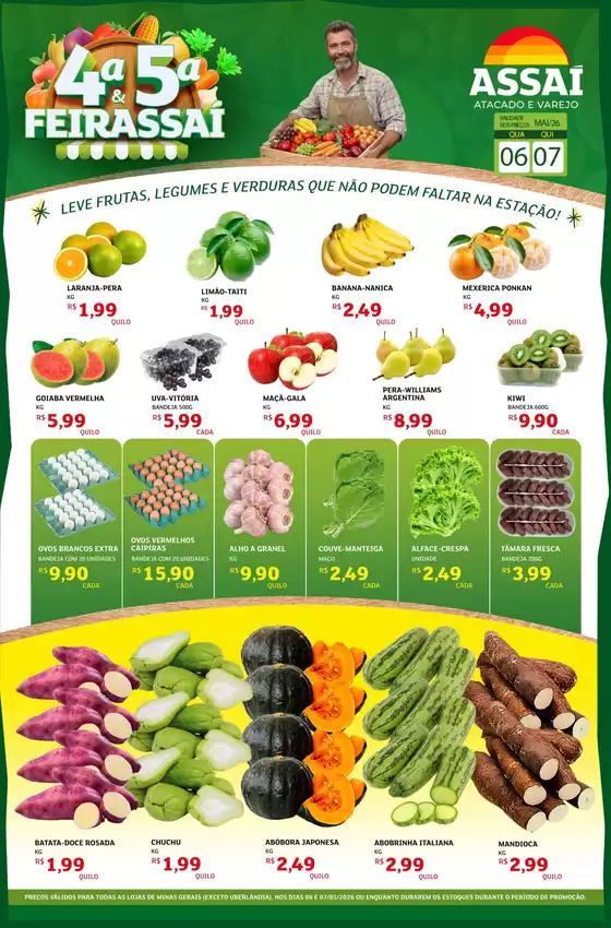 Catálogo Assaí Atacadista | Encarte Assaí Atacadista 46724-676 | 2026-05-06T00:00:00.000Z - 2026-05-07T00:00:00.000Z