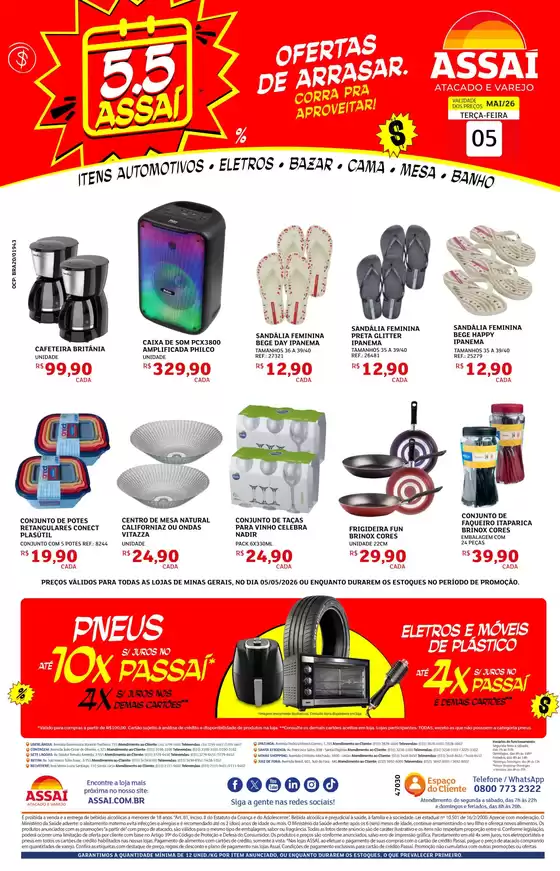 Catálogo Assaí Atacadista | Encarte Assaí Atacadista 47030-712 | 2026-05-06T00:00:00.000Z - 2026-05-06T00:00:00.000Z