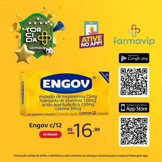 Catálogo Farmavip em Guapiaçu | Melhores ofertas para todos os clientes | 2026-04-25T00:00:00.000Z - 2026-05-10T00:00:00.000Z