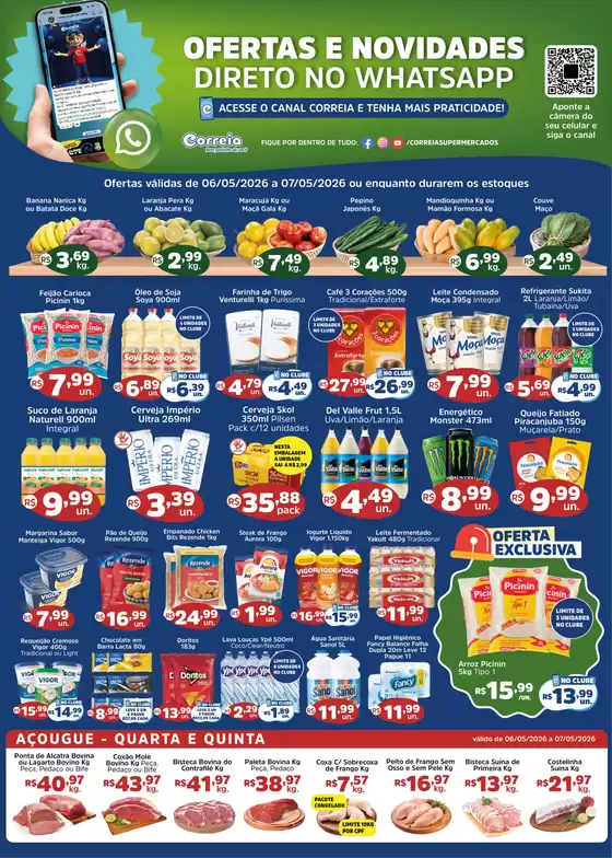Catálogo Supermercados Correia | 905fc6ddd4db402e48879dd7071b9319 | 2026-05-06T00:00:00.000Z - 2026-05-07T00:00:00.000Z