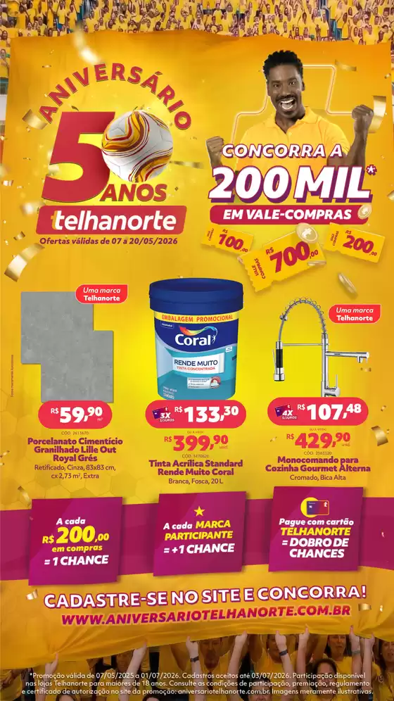Catálogo Telhanorte | Tabloide Telhanorte | 2026-05-07T00:00:00.000Z - 2026-05-20T00:00:00.000Z