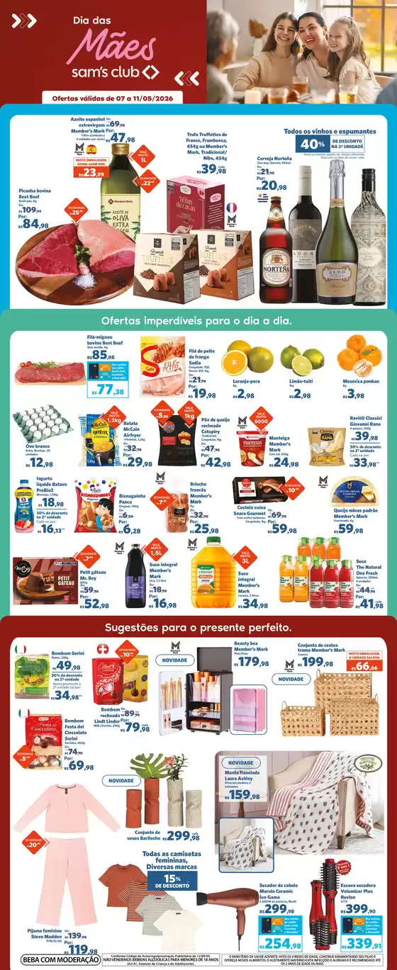 Catálogo Sam's Club | Melhores ofertas e descontos | 2026-05-07T00:00:00.000Z - 2026-06-11T00:00:00.000Z