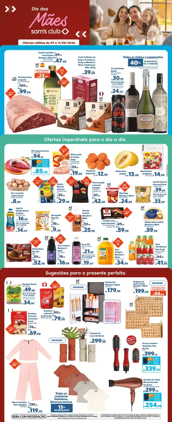 Catálogo Sam's Club | Melhores ofertas para todos os caçadores de pechinchas | 2026-05-07T00:00:00.000Z - 2026-06-11T00:00:00.000Z