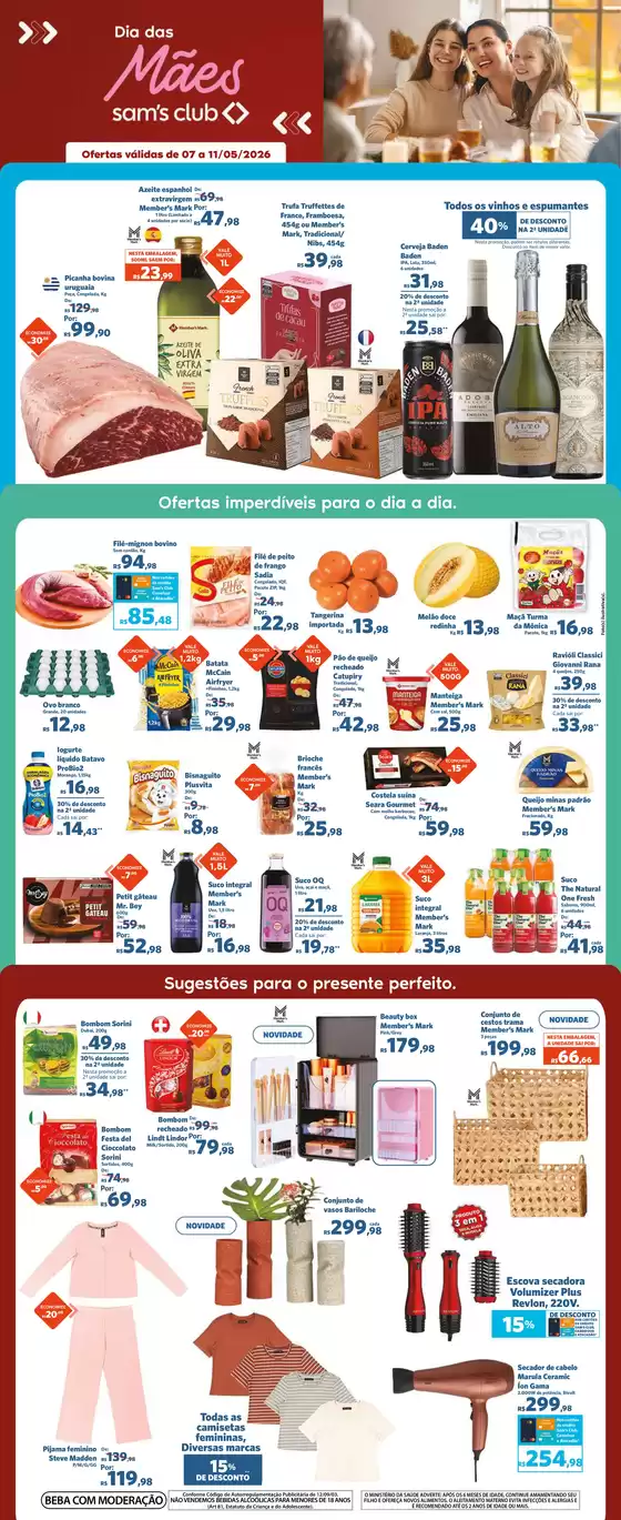Catálogo Sam's Club | Melhores ofertas para todos os clientes | 2026-05-07T00:00:00.000Z - 2026-06-11T00:00:00.000Z