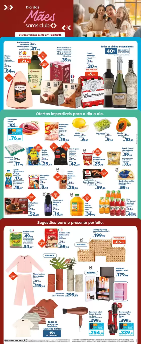 Catálogo Sam's Club | Ótima oferta para caçadores de pechinchas | 2026-05-07T00:00:00.000Z - 2026-06-11T00:00:00.000Z