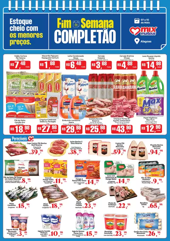 Catálogo Supermercados Mateus | Fds Completão | 2026-05-07T00:00:00.000Z - 2026-05-10T00:00:00.000Z