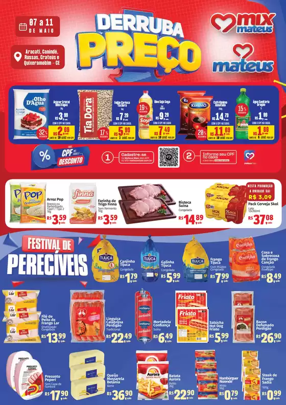 Catálogo Supermercados Mateus | Derruba preço | 2026-05-07T00:00:00.000Z - 2026-05-11T00:00:00.000Z