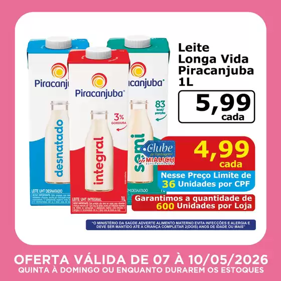 Catálogo Mialich Supermercados | Encarte Mialich Supermercados | 2026-05-07T00:00:00.000Z - 2026-05-10T00:00:00.000Z