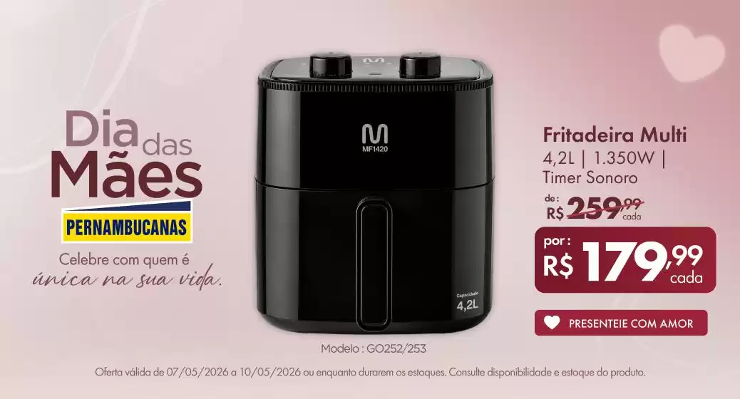 Catálogo Pernambucanas | Dia das Mães em Pernambucanas | 2026-05-07T00:00:00.000Z - 2026-05-10T00:00:00.000Z