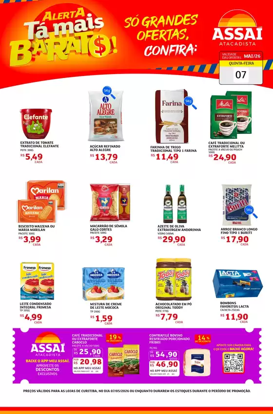 Catálogo Assaí Atacadista | Encarte Assaí Atacadista 46288-120 | 2026-05-07T00:00:00.000Z - 2026-05-07T00:00:00.000Z