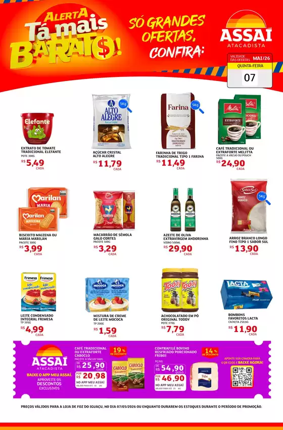 Catálogo Assaí Atacadista | Encarte Assaí Atacadista 46288-352 | 2026-05-07T00:00:00.000Z - 2026-05-07T00:00:00.000Z