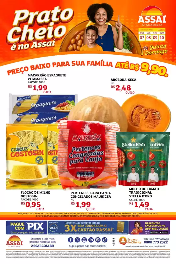Catálogo Assaí Atacadista | Encarte Assaí Atacadista 46558-778 | 2026-05-07T00:00:00.000Z - 2026-05-10T00:00:00.000Z