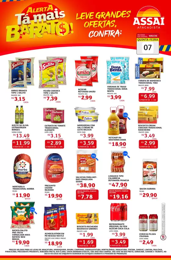 Catálogo Assaí Atacadista | Encarte Assaí Atacadista 47087 | 2026-05-07T00:00:00.000Z - 2026-05-07T00:00:00.000Z