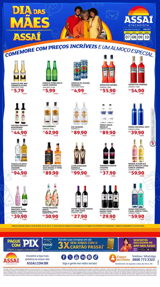 Catálogo Assaí Atacadista | Encarte Assaí Atacadista 47034-73 | 2026-05-07T00:00:00.000Z - 2026-05-10T00:00:00.000Z