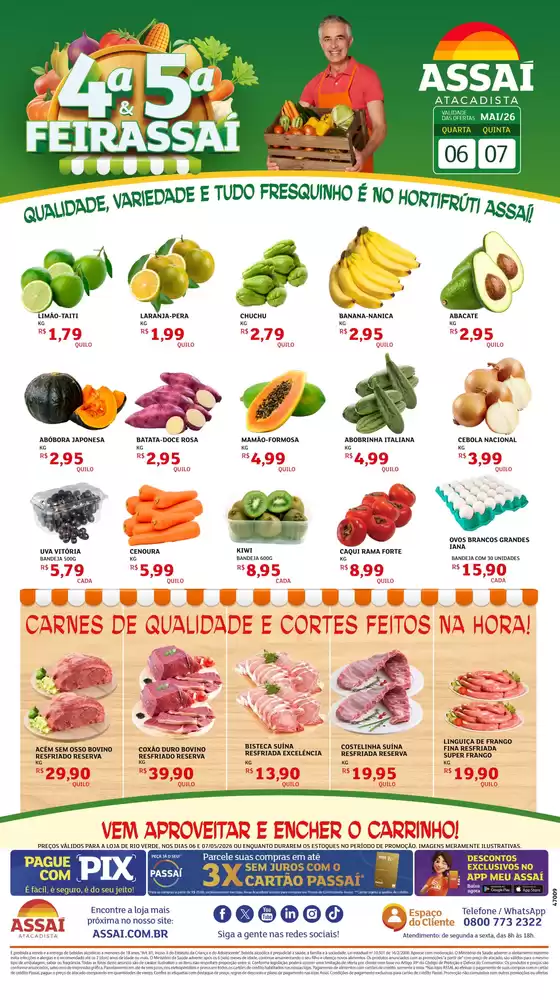 Catálogo Assaí Atacadista | Encarte Assaí Atacadista 47009-21 | 2026-05-07T00:00:00.000Z - 2026-05-07T00:00:00.000Z
