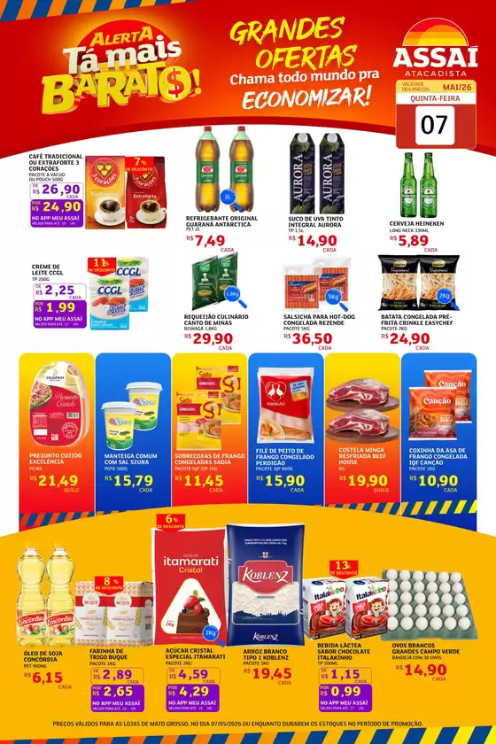 Catálogo Assaí Atacadista | Encarte Assaí Atacadista 46723-38 | 2026-05-07T00:00:00.000Z - 2026-05-07T00:00:00.000Z