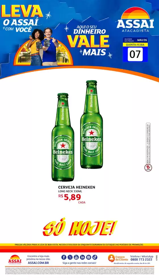 Catálogo Assaí Atacadista | Encarte Assaí Atacadista 47085-73 | 2026-05-07T00:00:00.000Z - 2026-05-07T00:00:00.000Z