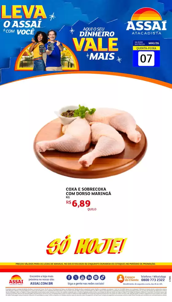 Catálogo Assaí Atacadista | Encarte Assaí Atacadista 47085-74 | 2026-05-07T00:00:00.000Z - 2026-05-07T00:00:00.000Z