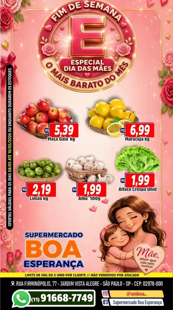Catálogo Boa Esperança | Mãe | 2026-05-08T00:00:00.000Z - 2026-05-10T00:00:00.000Z