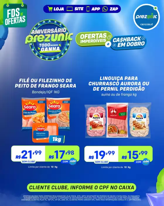 Catálogo Prezunic | Encarte Prezunic | 2026-05-08T00:00:00.000Z - 2026-05-10T00:00:00.000Z