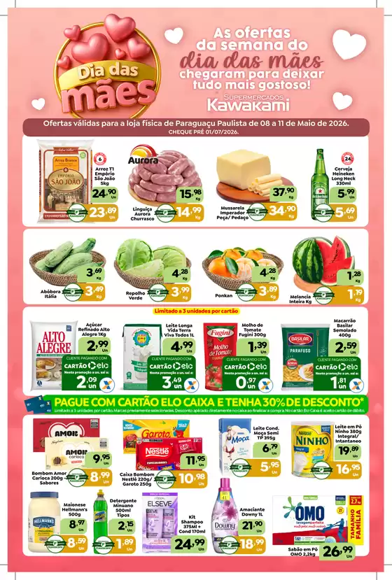 Catálogo Supermercados Kawakami | Ofertas - Paraguaçu Paulista | 2026-05-08T00:00:00.000Z - 2026-05-11T00:00:00.000Z