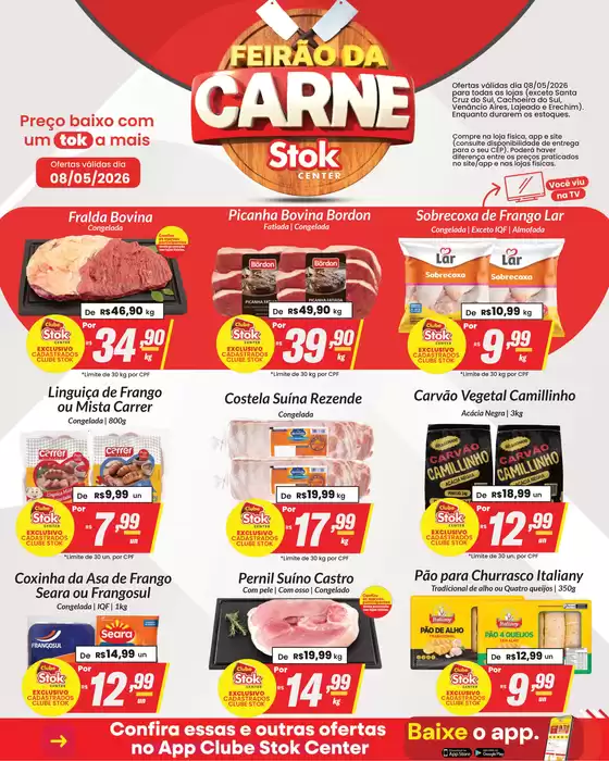 Catálogo Stok Center | 54011 Lamina stok center Feirao da Carne RS e SC 08 de maio | 2026-05-08T00:00:00.000Z - 2026-05-08T00:00:00.000Z