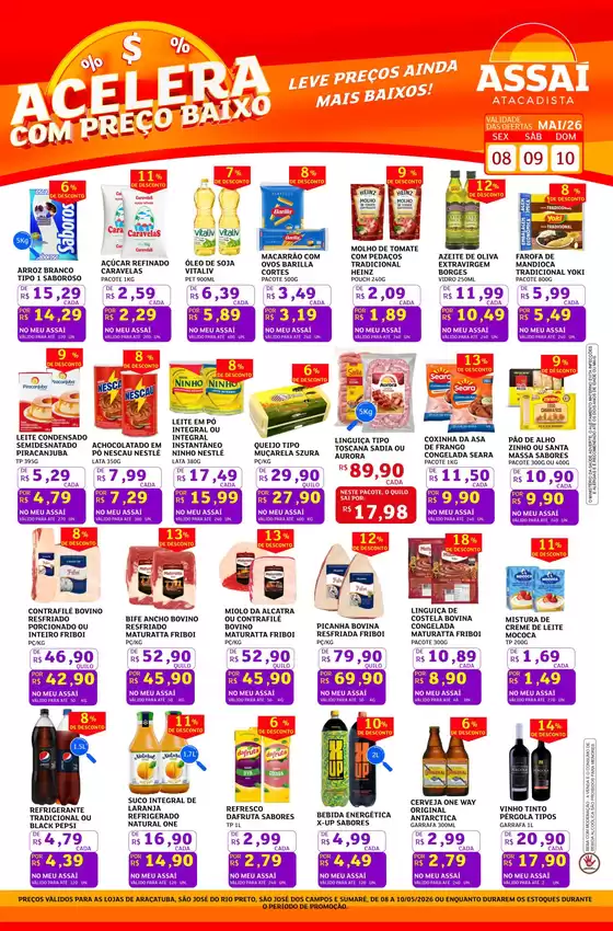 Catálogo Assaí Atacadista | Encarte Assaí Atacadista 47091 | 2026-05-08T00:00:00.000Z - 2026-05-10T00:00:00.000Z