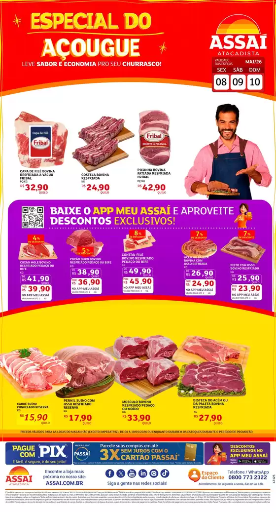 Catálogo Assaí Atacadista | Encarte Assaí Atacadista 47125-82 | 2026-05-08T00:00:00.000Z - 2026-05-10T00:00:00.000Z