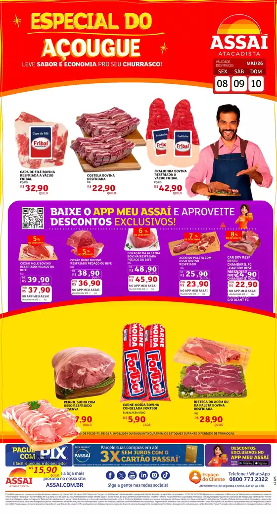 Catálogo Assaí Atacadista | Encarte Assaí Atacadista 47125-531 | 2026-05-08T00:00:00.000Z - 2026-05-10T00:00:00.000Z