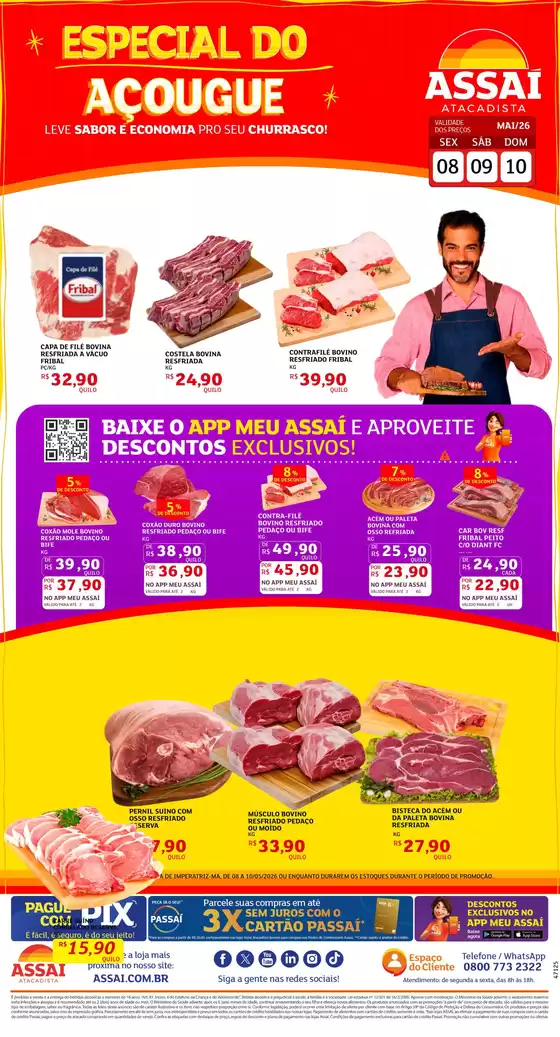 Catálogo Assaí Atacadista | Encarte Assaí Atacadista 47125-83 | 2026-05-08T00:00:00.000Z - 2026-05-10T00:00:00.000Z