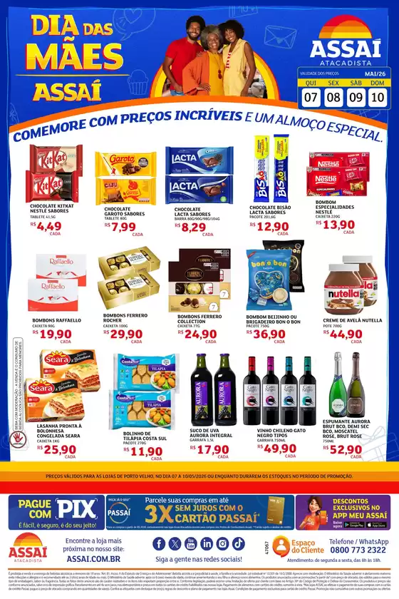 Catálogo Assaí Atacadista | Encarte Assaí Atacadista 47067-39 | 2026-05-08T00:00:00.000Z - 2026-05-10T00:00:00.000Z