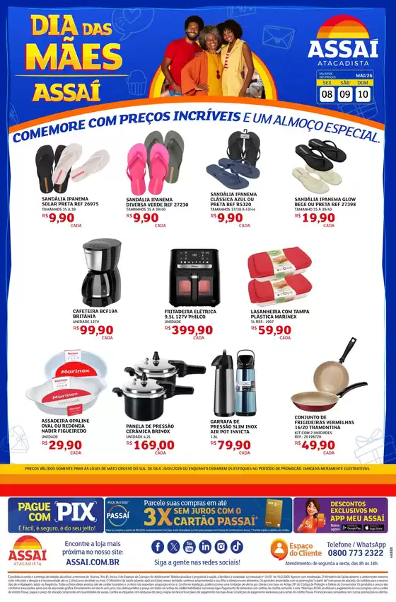 Catálogo Assaí Atacadista | Encarte Assaí Atacadista 46888 | 2026-05-08T00:00:00.000Z - 2026-05-10T00:00:00.000Z
