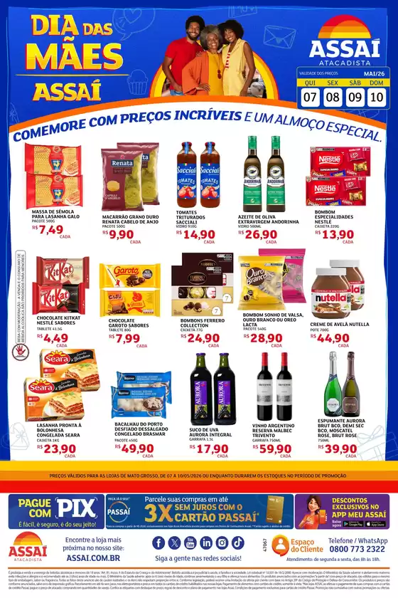 Catálogo Assaí Atacadista | Encarte Assaí Atacadista 47067-38 | 2026-05-08T00:00:00.000Z - 2026-05-10T00:00:00.000Z