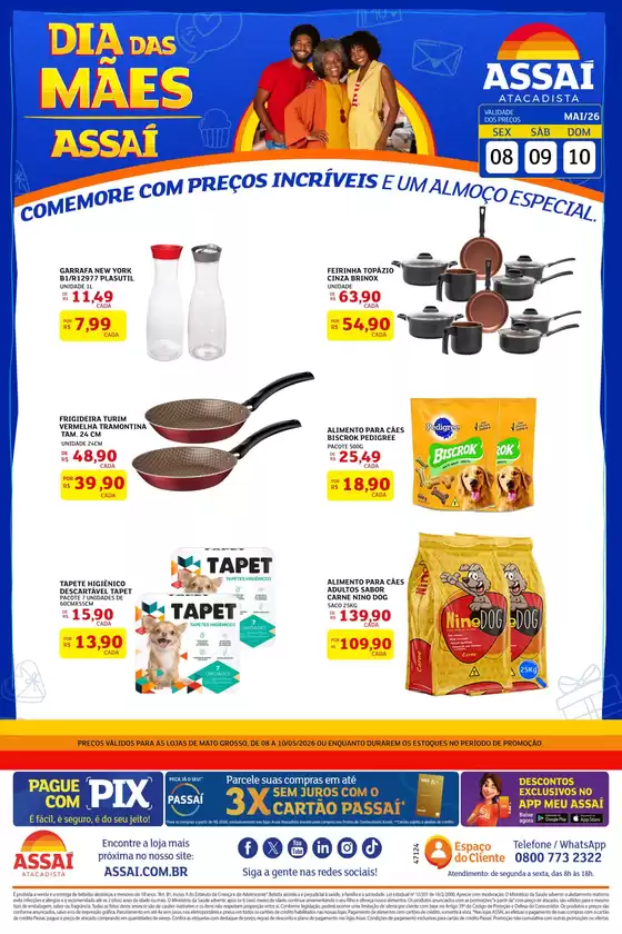 Catálogo Assaí Atacadista | Encarte Assaí Atacadista 47124-38 | 2026-05-08T00:00:00.000Z - 2026-05-10T00:00:00.000Z